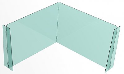 Spuckschutz Plexiglas Multi 2-teilig